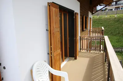 Ein Balkon oder eine Terrasse in der Unterkunft Gentianes G 023 - COSY apartment 6 pers