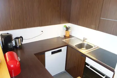 Küche/Küchenzeile in der Unterkunft Gentianes G 010 - COSY apartment 8 pers
