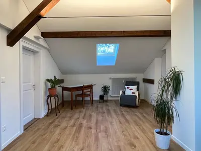 Ein Sitzbereich in der Unterkunft Guest House alla Stazione, Ambrì