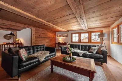 Ein Sitzbereich in der Unterkunft Hygge Hüs - Apartments