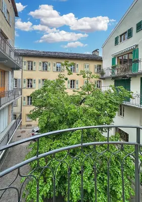 Das Gebäude in dem sich die Ferienwohnung befindet
