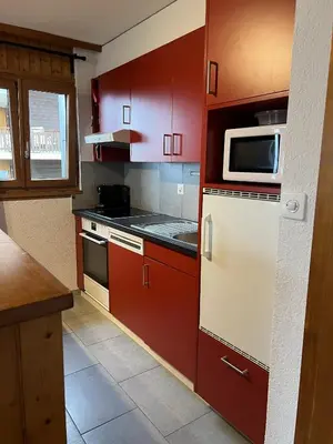 Küche/Küchenzeile in der Unterkunft Melezes K 010 - SKI & NATURE apartment 6 pers