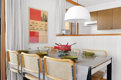 Küche/Küchenzeile in der Unterkunft Melezes K 020 - SKI & NATURE apartment 4 pers