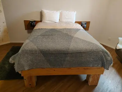 Ein Bett oder Betten in einem Zimmer der Unterkunft Frutigen Charm - two bedrooms