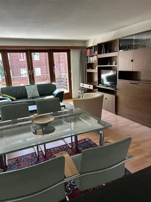 Ein Sitzbereich in der Unterkunft Haus Pasadena, Getwingstrasse