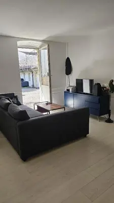 Ein Sitzbereich in der Unterkunft Terrasses de Valère