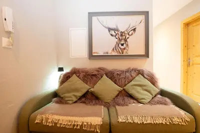 Ein Sitzbereich in der Unterkunft Hauts de Veysonnaz HV2 010 -SAUNA apartment 6 pers