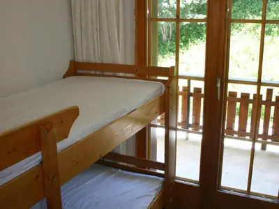 Ein Bett oder Betten in einem Zimmer der Unterkunft Alluring apartment in Les Agettes