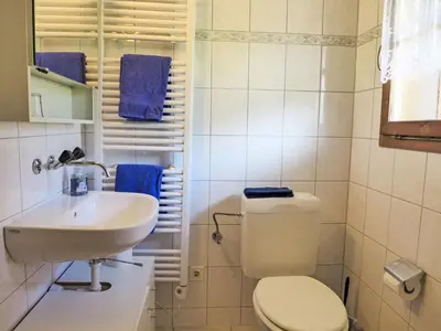 Ein Badezimmer in der Unterkunft Holiday Home Chalet Träumli by Interhome