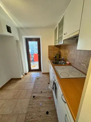 Küche/Küchenzeile in der Unterkunft appartement Valentine au coeur des 4 Vallées