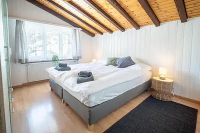 Ein Bett oder Betten in einem Zimmer der Unterkunft Castor Peak Apartment