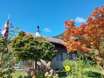 Ein Garten an der Unterkunft Chalet Rose - Einfamilienhaus
