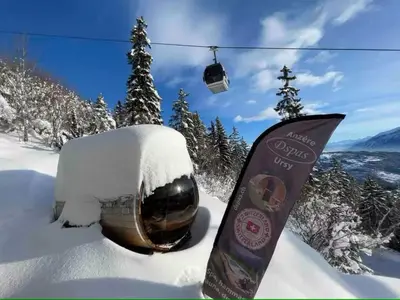 Mountain Bliss, view and Sauna - Swiss Alps im Winter
