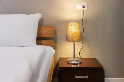 Ein Bett oder Betten in einem Zimmer der Unterkunft BetweenLakes Apartment ground fl
