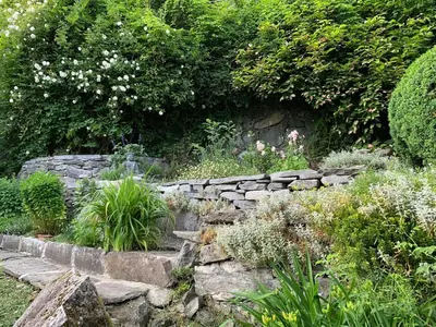 Ein Garten an der Unterkunft Wild Valley Rustico Anima in Valle Onsernone