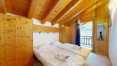 Ein Bett oder Betten in einem Zimmer der Unterkunft Plein Ciel VA 050 - MOUNTAIN apartment 6 pers