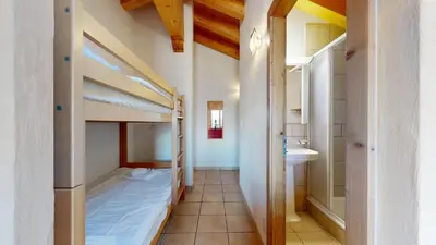 Ein Bett oder Betten in einem Zimmer der Unterkunft Plein Ciel VA 050 - MOUNTAIN apartment 6 pers