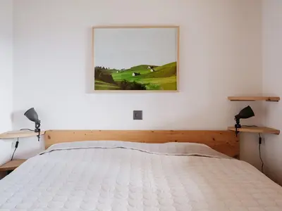 Ein Bett oder Betten in einem Zimmer der Unterkunft Chalet mit Sauna an der Piste
