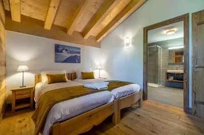 Ein Bett oder Betten in einem Zimmer der Unterkunft Penthouse on the Piste