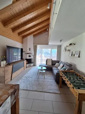 TV/Unterhaltungsangebot in der Unterkunft Charmant appartement à Leukerbad - Lovely apartment in Leukerbad