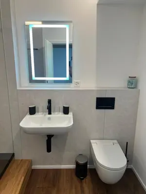 Ein Badezimmer in der Unterkunft Apartment 18 am Brienzersee