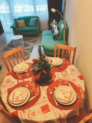 Ein Sitzbereich in der Unterkunft Pfeiren Leukerbad