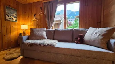 Ein Sitzbereich in der Unterkunft Alpine Loft, Central, Balcony, Parking, Family,PS5