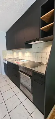 Küche/Küchenzeile in der Unterkunft Garden Suite Thun