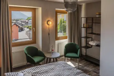 Ein Bett oder Betten in einem Zimmer der Unterkunft BnB Feuille de Vigne