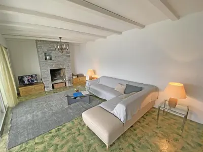 Ein Bett oder Betten in einem Zimmer der Unterkunft Casa Martina, 4,5-Zimmerhaus by HolAp SA