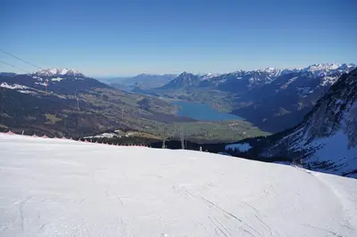 Ein allgemeiner Bergblick oder ein Berglick von der Ferienwohnung aus