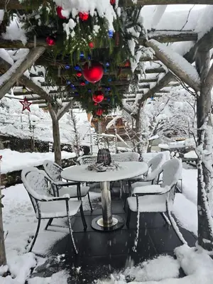 Chalet Swiss Alps im Winter