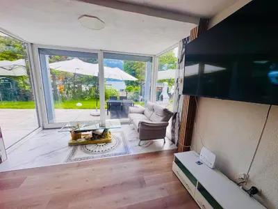 TV/Unterhaltungsangebot in der Unterkunft Villa Lakeview Appartment Tomori
