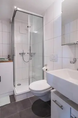 Ein Badezimmer in der Unterkunft Cosy apartment for 2 people in Zermatt