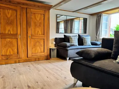 Ein Sitzbereich in der Unterkunft River 3 - Kissed Retreat with Iconic Jungfraujoch View