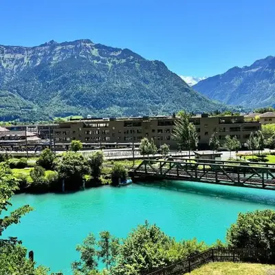 River 3 - Kissed Retreat with Iconic Jungfraujoch View