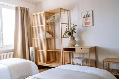 Ein Bett oder Betten in einem Zimmer der Unterkunft MountLake House