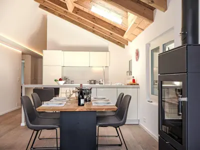 Küche/Küchenzeile in der Unterkunft Apartment Zen Stecken A-2 by Interhome