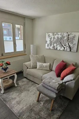 Ein Sitzbereich in der Unterkunft Apartment Bergecho EG Mitte by Interhome