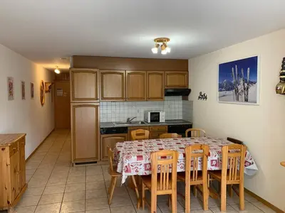 Küche/Küchenzeile in der Unterkunft Le9 Bel appartement à Thyon Les Collons, Switzerland