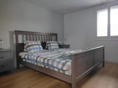 Ein Bett oder Betten in einem Zimmer der Unterkunft Entire house 20 min from Interlaken