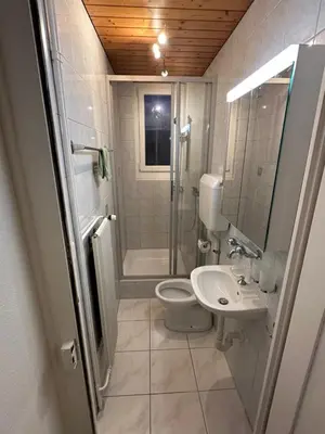 Ein Badezimmer in der Unterkunft Harderblick