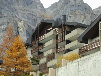 Ein allgemeiner Bergblick oder ein Berglick von der Ferienwohnung aus