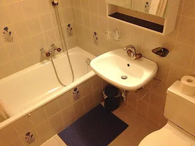 Ein Badezimmer in der Unterkunft Bel Alp 2 Appartement avec jardin Evolene