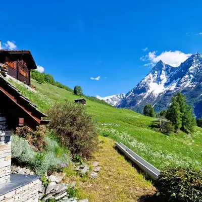 Naturlandschaft in der Nähe des Chalets