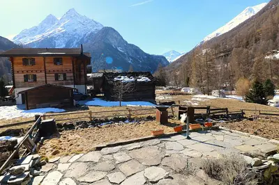 Naturlandschaft in der Nähe des Chalets