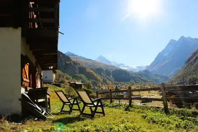 Naturlandschaft in der Nähe des Chalets
