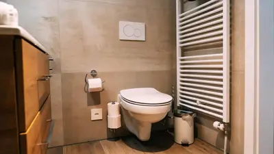 Ein Badezimmer in der Unterkunft Lakeside Olti Apartment near Interlaken