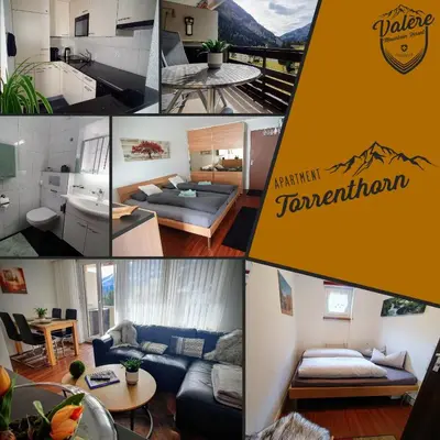 Ein Bett oder Betten in einem Zimmer der Unterkunft Valère Mountain Resort Leukerbad