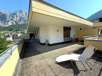 Ein allgemeiner Bergblick oder ein Berglick von der Ferienwohnung aus